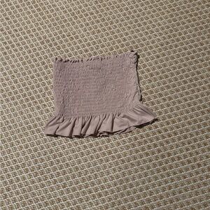 Blush Pink Ruffled Crop Top